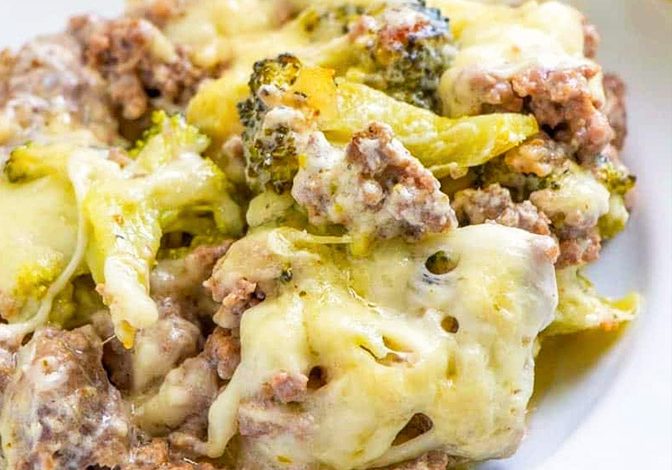 Photo of Fitness Auflauf mit Brokkoli und Hackfleisch