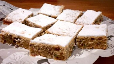 Photo of STOLLENKUCHEN VOM BLECH MIT MARZIPAN