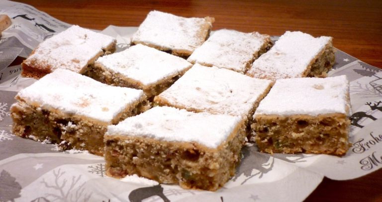 Photo of STOLLENKUCHEN VOM BLECH MIT MARZIPAN