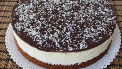 Photo of BANANEN-AMARETTO-TORTE MIT QUARK-CREME