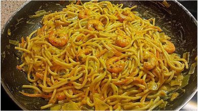 Photo of Spaghetti mit scharfer Garnelen – Sahne – Soße, yummy