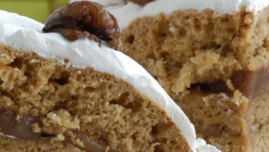 Photo of NUSSKRANZ MIT SCHNEECREME