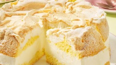 Photo of Zitronencreme-Torte mit Baiserhaube