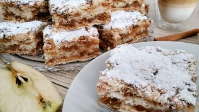 Photo of Gestreuter Apfel-Zimt-Kuchen (Tassenrezept)