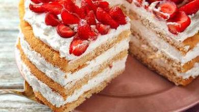 Photo of Erdbeer-Vanille-Torte mit Skyr