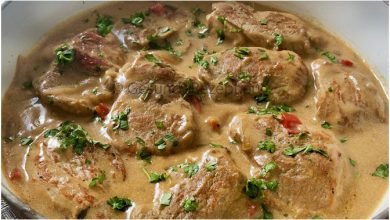 Photo of Schnitzelstreifen in Senfsahnesoße Die Zubereitung ist super simple