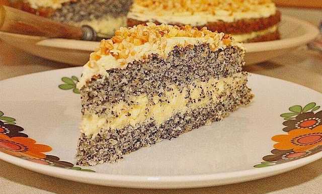 Photo of Mohnkuchen mit Paradiescreme so einfach gemacht !