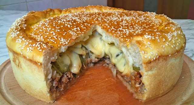 Photo of XXL Cheeseburger Kuchen, unglaublich lecker !