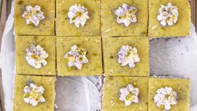 Photo of Cremeschnitten mit Mohn