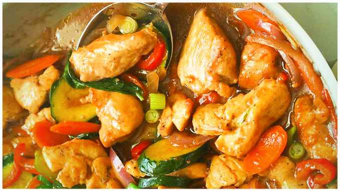 Photo of Gemüsepfanne mit Hähnchen, schnelles Abendessen !