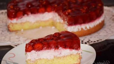 Photo of Erdbeer-Mascarpone-Torte mit Tortenguss