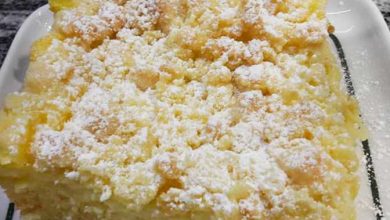 Photo of Versunkener Streuselkuchen mit Vanillepudding