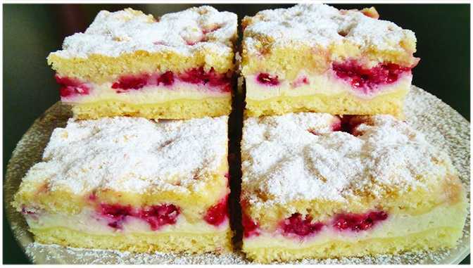 Photo of RASPELKUCHEN MIT HIMBEEREN UND PUDDING, EIN TRAUM !