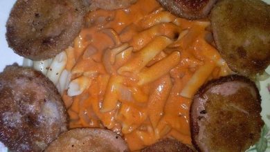 Photo of DDR MAKKARONI MIT TOMATENSOSSE UND JÄGERSCHNITZEL, EINFACH SUPER LECKER!