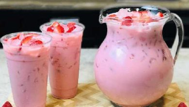 Photo of Erdbeerbowle mit Joghurt, ein Hammergetränk!