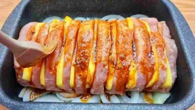 Photo of Geschichtetes Fleisch mit Kase, Superzart!