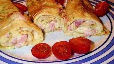 Photo of Pfannkuchen mit Schinken & Käse, schnell zubereitet