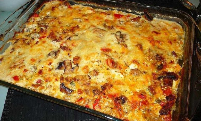 Photo of Überbackene Gyros in Champignon Sahnesoße