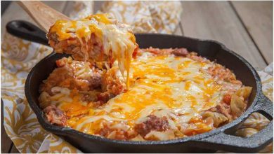 Photo of REIS HACKFLEISCH AUFLAUF MIT GESCHMOLZENEM KÄSE, SUPER LECKER !