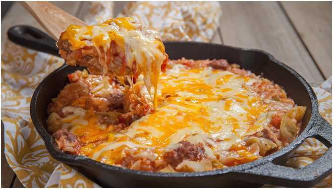 Photo of REIS HACKFLEISCH AUFLAUF MIT GESCHMOLZENEM KÄSE, SUPER LECKER !