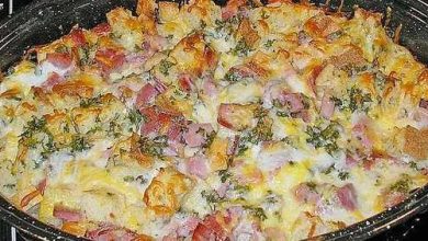 Photo of Bauernauflauf mit Schinken überbacken