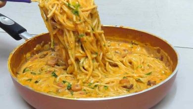 Photo of Champignons Spaghetti aus der Pfanne