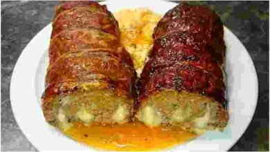 Photo of Hackfleisch Roulade mit wenig Zutaten