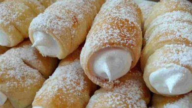 Photo of Selbstgemachte Schaumrollen mit italienischer Eischnee-Füllung