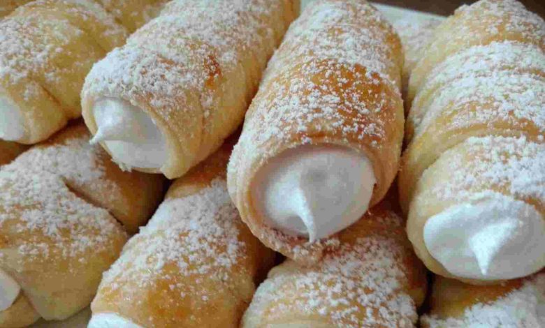 Photo of Selbstgemachte Schaumrollen mit italienischer Eischnee-Füllung