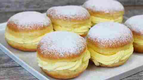 Photo of Berliner mit Vanillefüllung