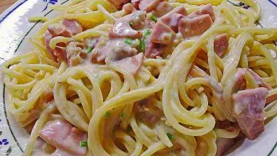 Photo of SPAGHETTI MIT SCHINKEN – SAHNE – SOSSE