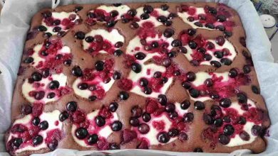 Photo of 3 Minuten Kirschkuchen, ein Tassenrezept!