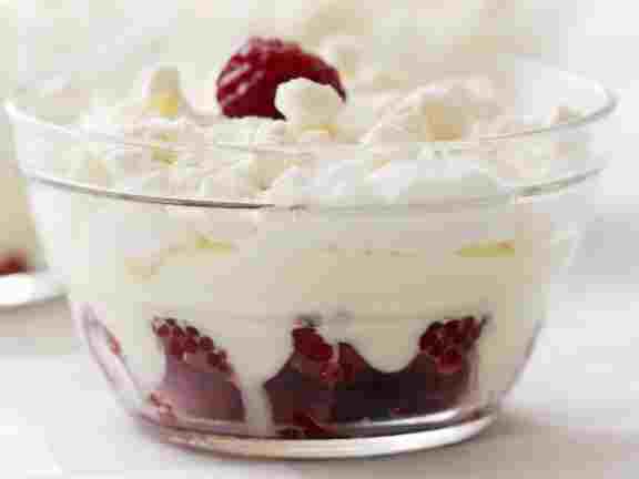 Photo of Schneesturm Dessert mit Himbeeren