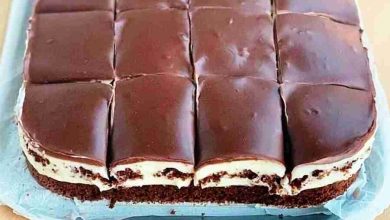 Photo of HIMMLISCHE CREMESCHNITTEN MIT SCHOKOLADE (TASSENREZEPT)