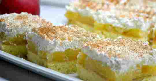 Photo of Purer Genuss: Apfelschnitten mit Sahne-Quark-Creme