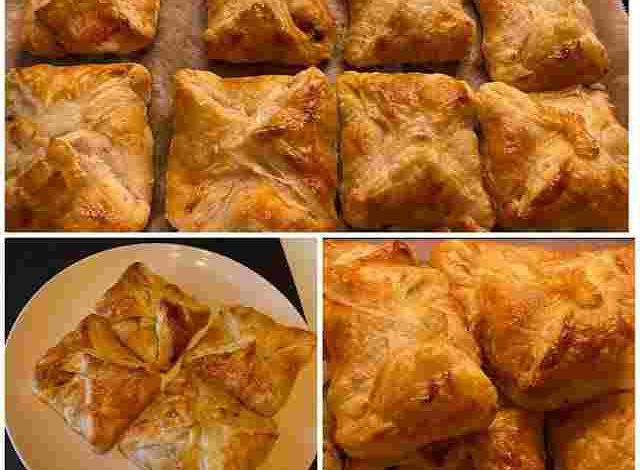 Photo of Blätterteigpasteten mit Hackfleisch und Mozzarella