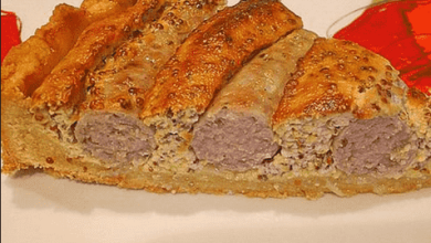 Photo of Bratwurst – Torte mit Senfkruste