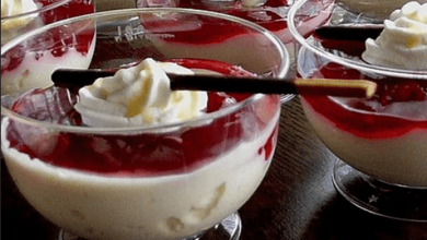 Photo of Eierlikörcreme mit Früchten