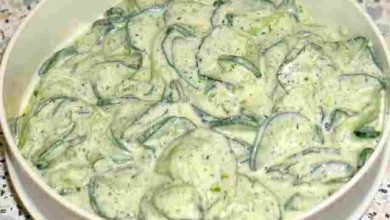 Photo of Gurkensalat mit Joghurt in 3 Minuten zubereitet