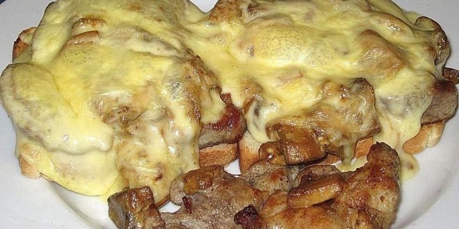 Photo of Jägertoast mit Käse überbacken, zum Sattessen !