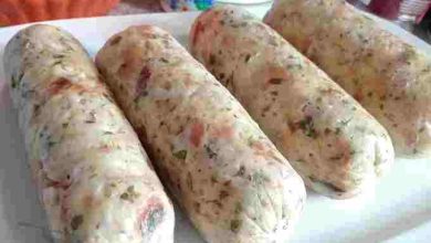 Photo of Böhmische Knödel mit Petersilie und Oregano (alte Brötchen verwerten)