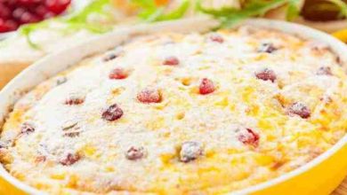 Photo of Schnelles Rezept für Genießer : Fettarmer Apfel-Quark-Auflauf