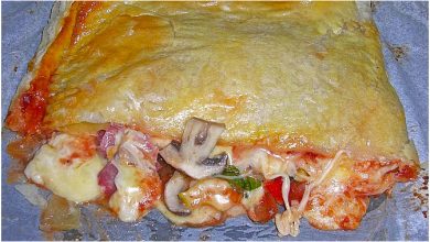 Photo of Calzone mit Blätterteig, Einfaches Ofengericht für jeden Tag