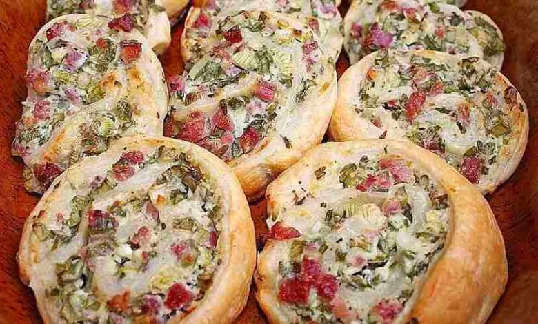 Photo of Flammkuchenrolle zum Mittagessen, sehr einfach!