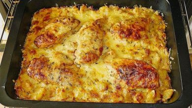 Photo of Schnitzel mit Bratkartoffel & Gouda überbacken