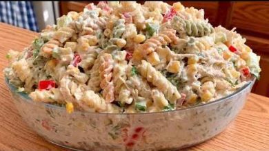 Photo of Nudelsalat mit Joghurt Soße, ich werde nie müde diesen zu essen!