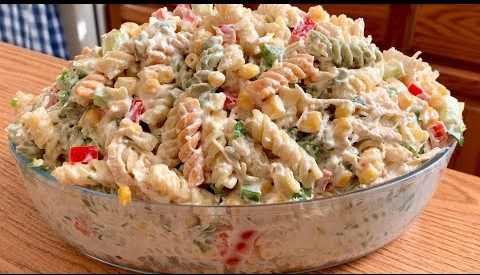 Photo of Nudelsalat mit Joghurt Soße, ich werde nie müde diesen zu essen!