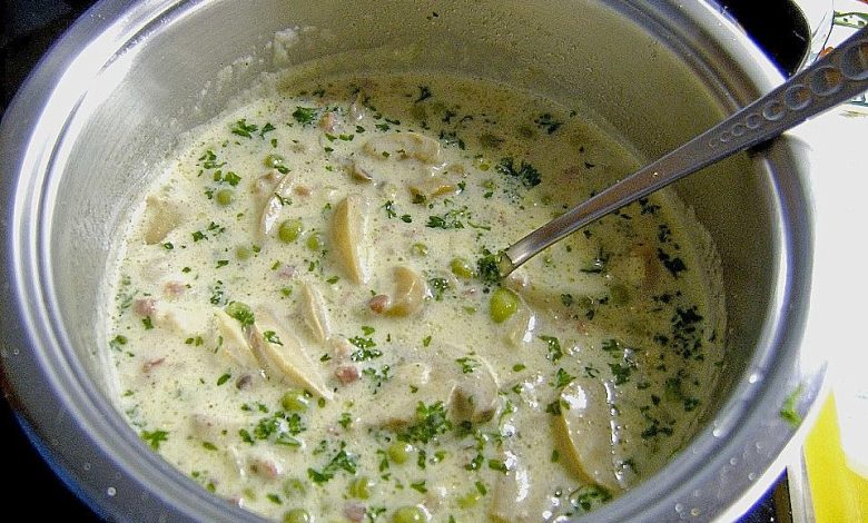 Photo of Spaghetti mit Schinken – Sahne Soße