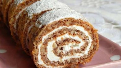 Photo of Nuss-Rolle OHNE Mehl und in ein paar Minuten zubereitet