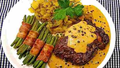 Photo of Rinderfilet mit grüner Pfeffersahnesoße